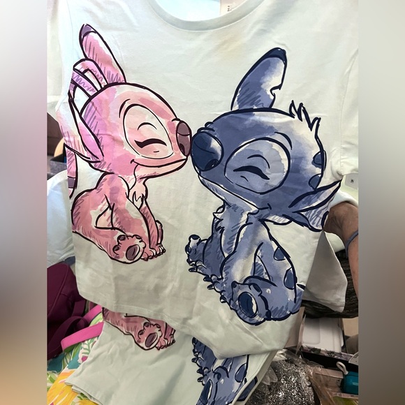 DISNEY STITCH & ANGEL Short Sleeve Tee SIZE MED NWT 2 AVAILABLE - Picture 6 of 11